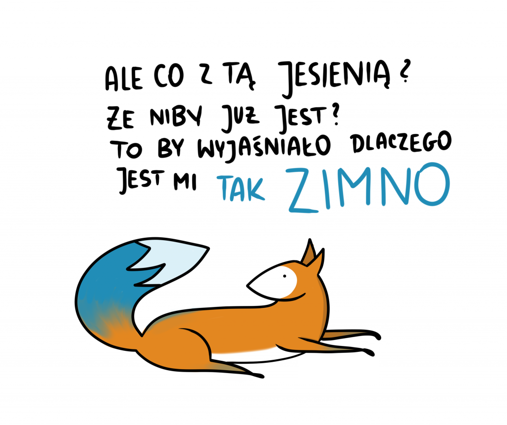 Lisek zimno mi